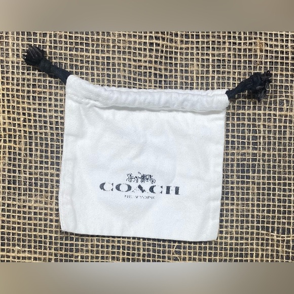 Coach Jewelry Pouch Beige with Drawstring - Picture 1 of 3